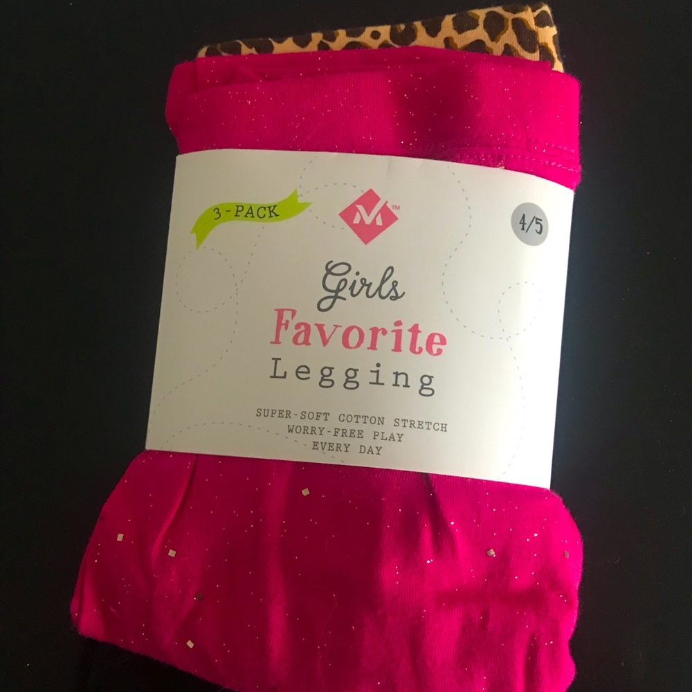 3-pack Members Mark Girls Legging size 4-5